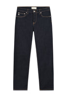 Sustainable MUD Jeans made from organic denim in a light blue wash, showcasing ethical fashion with a classic fit.